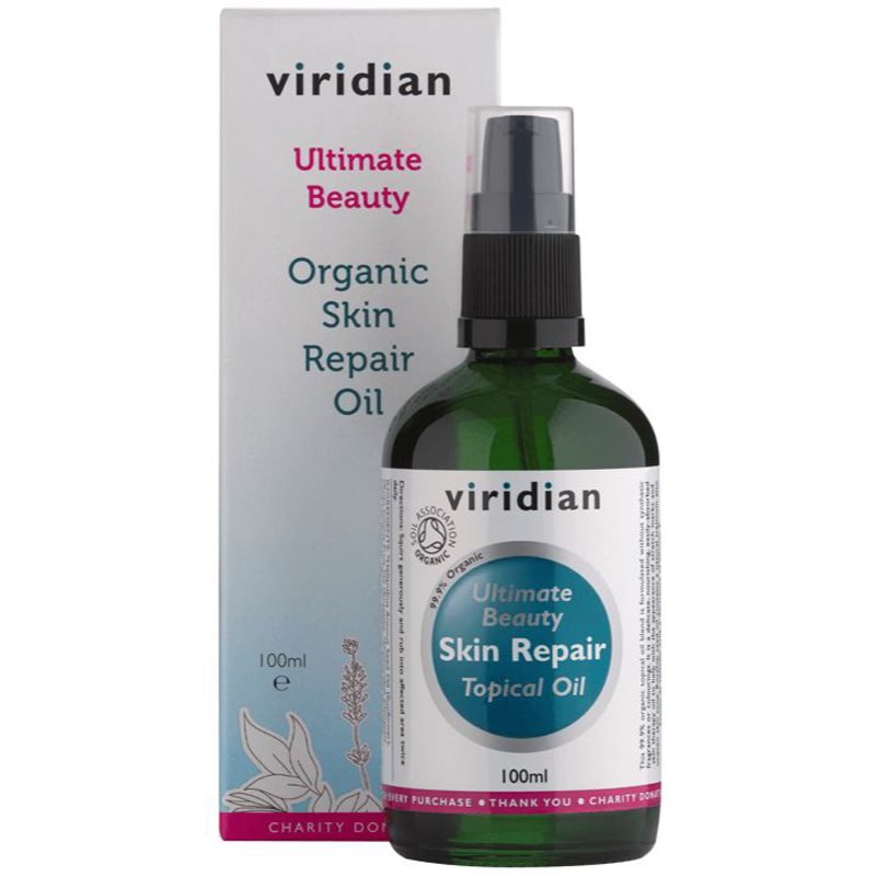 Viridian Nutrition Ultimate Beauty Skin Repair Oil Huile Nourrissante Visage De Qualité BIO 100 Ml