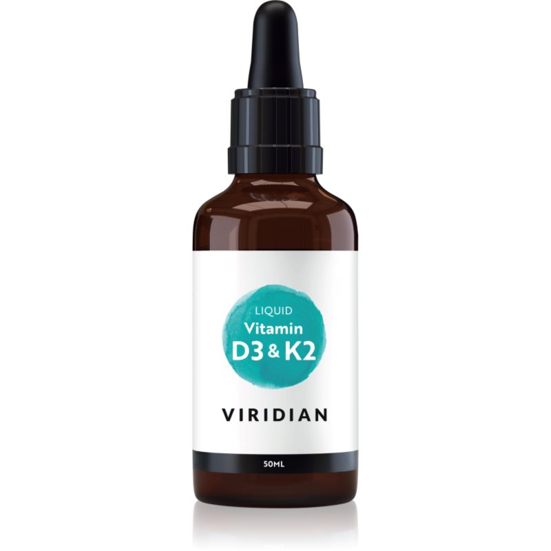 Viridian Nutrition Vitamin D3 & K2 Liquid podpora imunity 50 ml