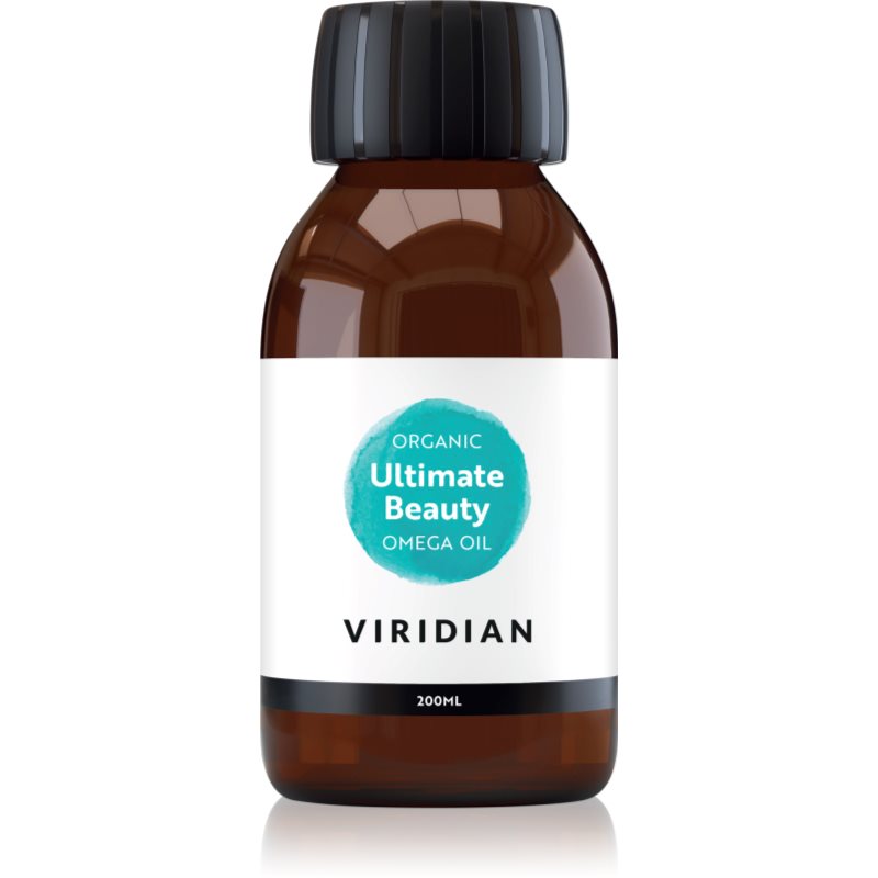 Viridian Nutrition Organic Ultimate Beauty Omega Oil olej pre krásne vlasy, pleť a nechty 200 ml