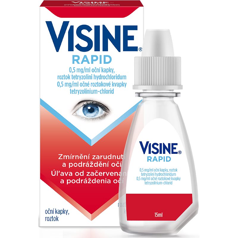 Visine Visine Rapid 0,5 mg/ml očné kvapky, roztok na osvieženie unavených očí 15 ml kúpite na Notino.sk