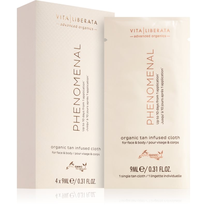 

Vita Liberata Phenomenal Organic Tan Infused Cloths серветки для автозасмаги