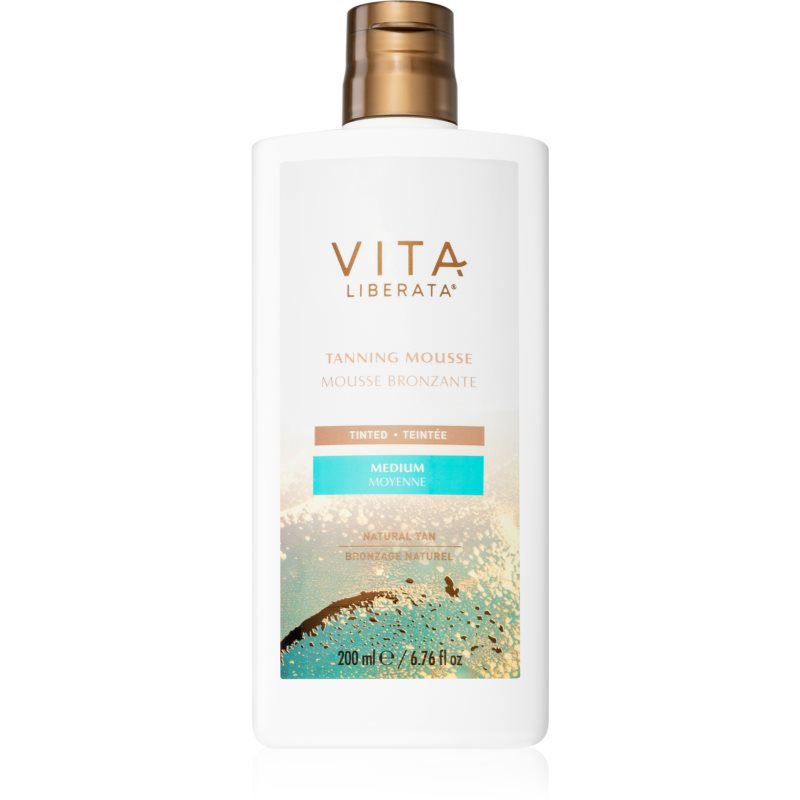 Vita Liberata Tanning Mousse Tinted Toning Foam For The Face Shade Medium 200 Ml
