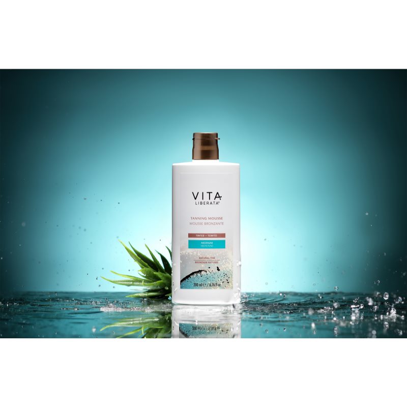 Vita Liberata Tanning Mousse Tinted Toning Foam For The Face Shade Medium 200 Ml