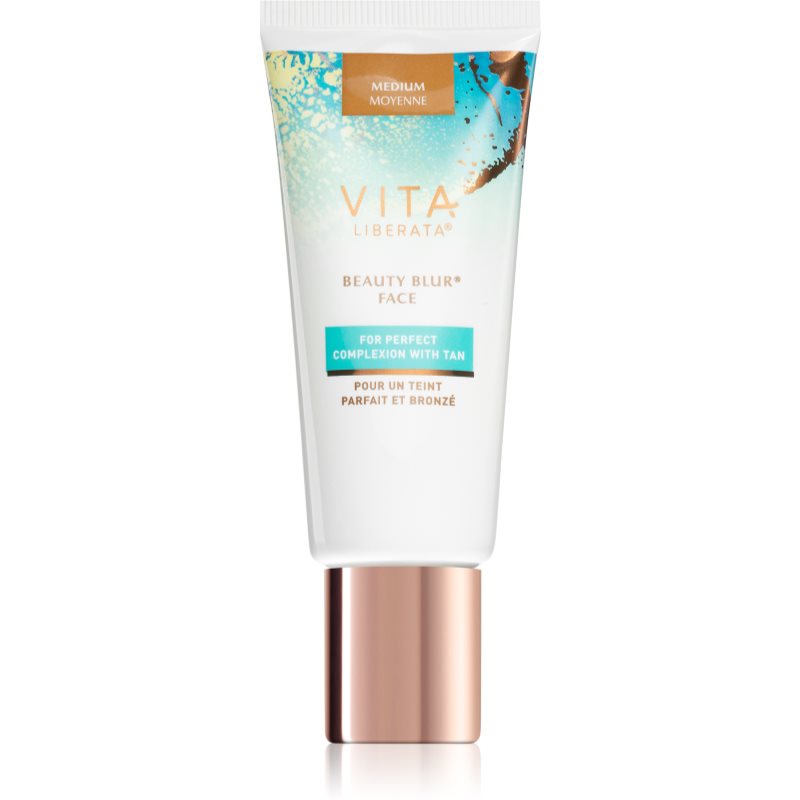 Vita Liberata Beauty Blur Face Tinted Self-tanning Cream For Radiance And Hydration Shade Medium 30 Ml