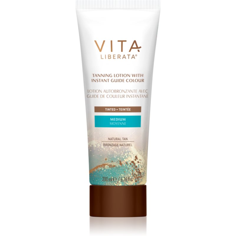 Vita Liberata Vita Liberata Tinted Tanning Lotion γαλάκτωμα μαυρίσματος για το σώμα απόχρωση Medium 200 ml