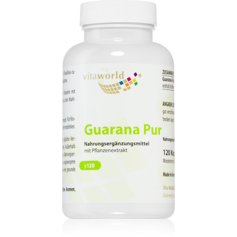 Vita World Guarana Pur. Kapseln mit Pflanzenextrakten 102 g