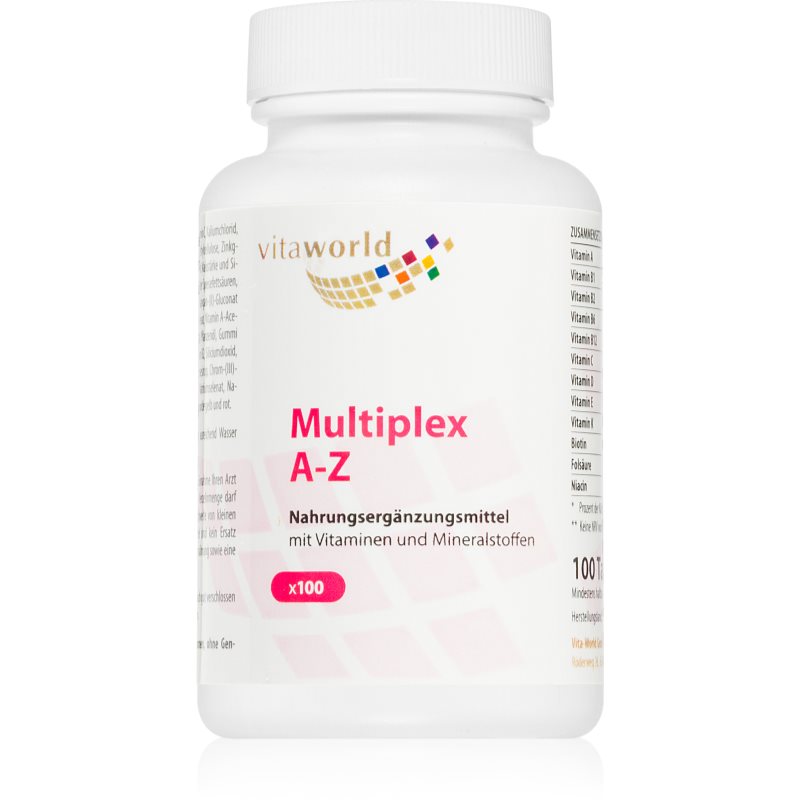 Vita World Multiplex multivitamin A-Z Tabletten zur Unterstützung des Immunsystems 168 g