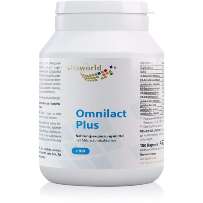 Vita World Omnilact Plus Kapseln mit Probiotika 64 g