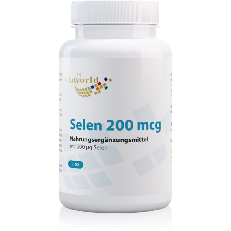 Vita World Selen 200 mcg Tabletten zur Unterstützung des Immunsystems 48 g