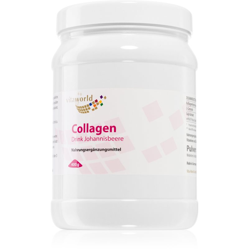 Vita World Currant Collagen Drink 400 mg Pulver schöne Haare, Nägel und Haut 400 g