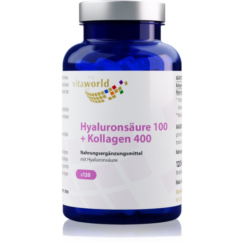 Vita World Hyaluronsäure 100 + kollagen 400 Kapseln mit Kollagen 112 g