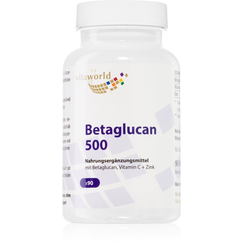 Vita World Betaglukan 500 Kapseln mit Vitamin C 102 g