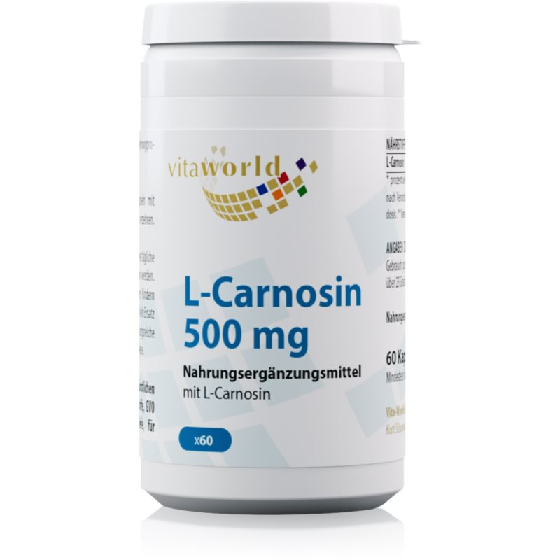 Vita World Carnosin 500 mg Nahrungsergänzungsmittel für Ihr Wohlbefinden 56 g