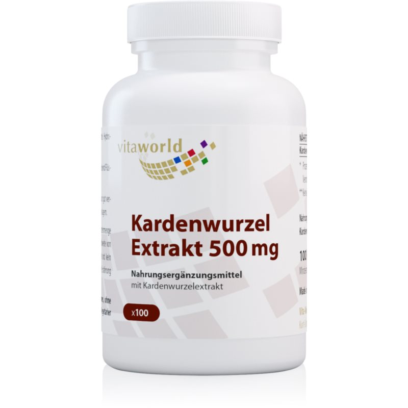 Vita World Kardenwurzel Extrakt 500 Nahrungsergänzungsmittel für Ihr Wohlbefinden 90 g