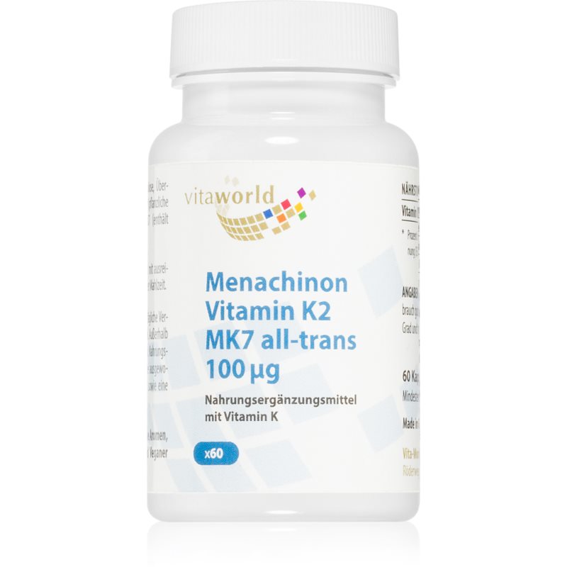 Vita World Menachinon Vitamin K2 MK7 100 µg Kapseln mit Vitaminen 36 g