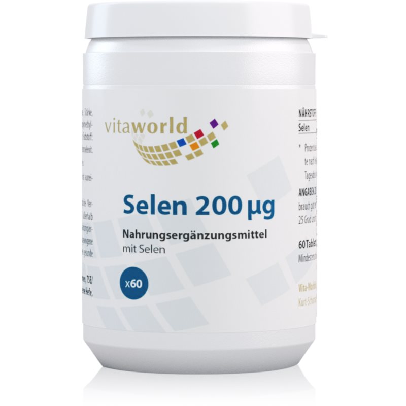 Vita World Selen 200 mcg Tabletten zur Unterstützung des Immunsystems 48 g