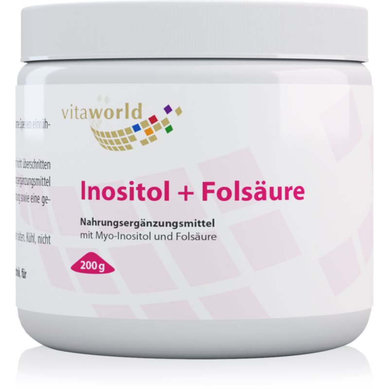 Vita World Inositol + Folsäure Pulver für Frauen, die eine Schwangerschaft planen 200 g