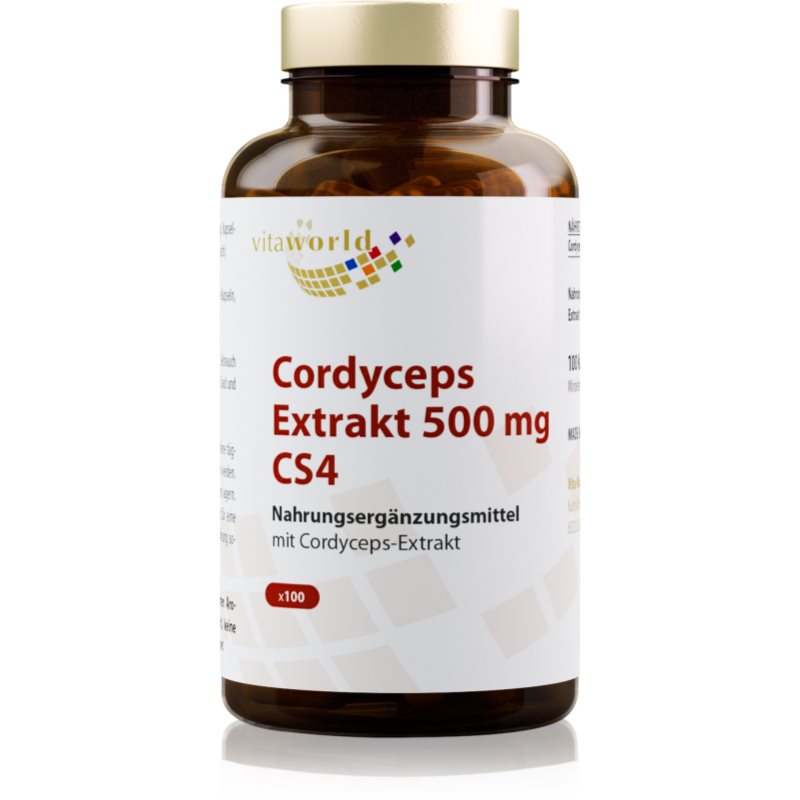 Vita World Cordyceps extrakt 500 mg CS4 Kapseln von einem edlen Pilz 86 g