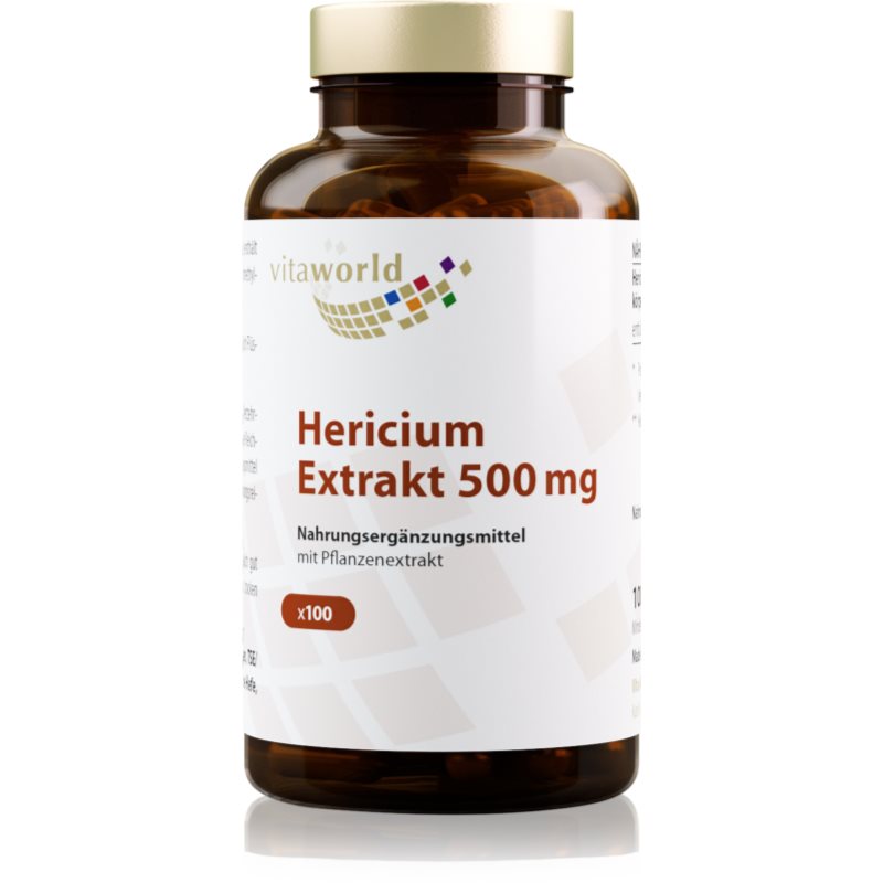 Vita World Hericium Extrakt 500 mg Kapseln von einem edlen Pilz 92 g