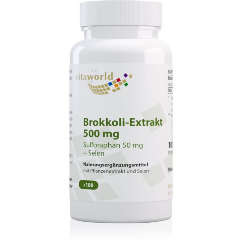 Vita World Brokkoli-Extrakt 500 mg Kapseln mit Pflanzenextrakten 76 g
