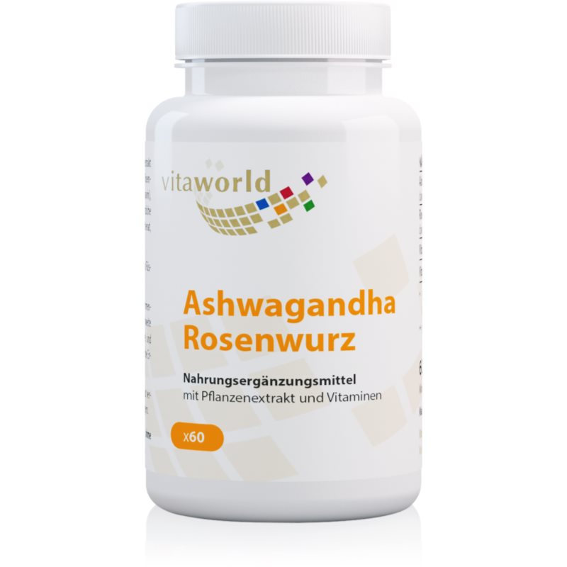 Vita World Ashwagandha Rosenwurz Kräuterkapseln 48 g
