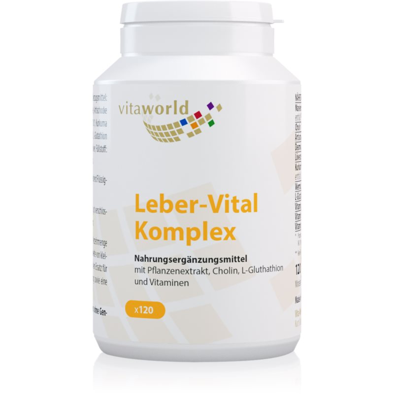 Vita World Leber-Vital Komplex Kapseln mit Pflanzenextrakten 136 g