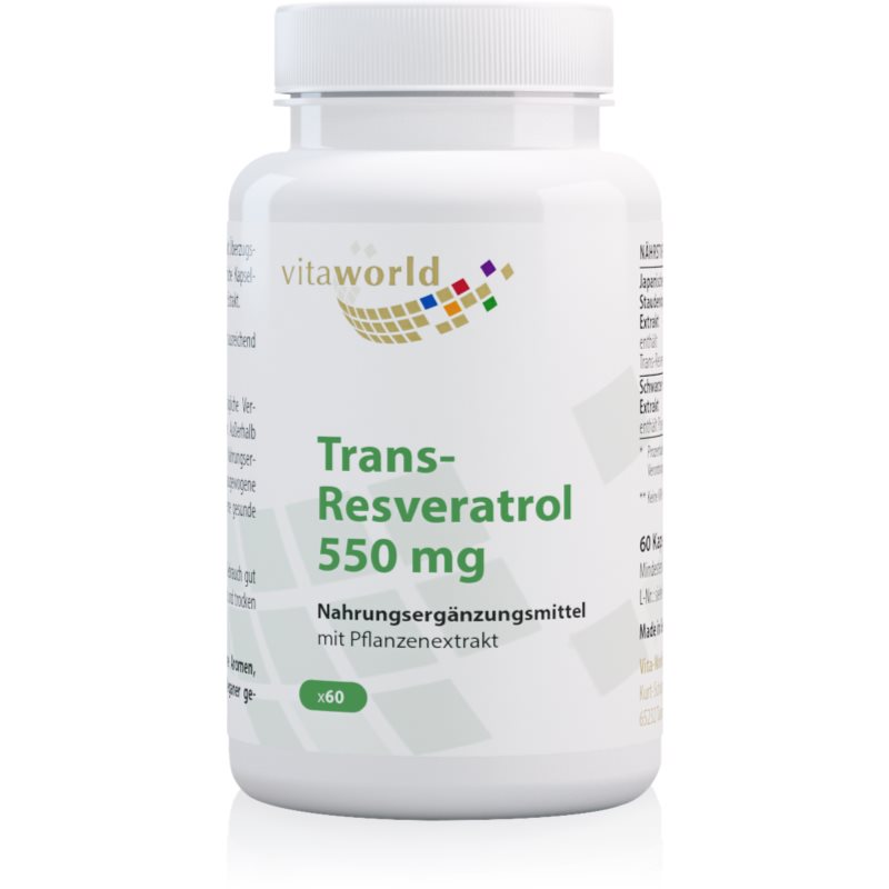 Vita World Trans-Resveratrol 550 mg Kapseln 64 g