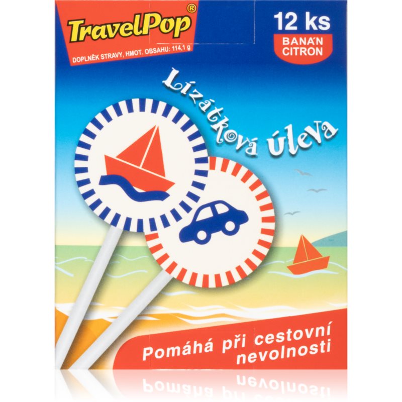 VitaHarmony TravelPop lízanky proti nevoľnosti príchuť lemon & banana 12 ks kúpite na Notino.sk