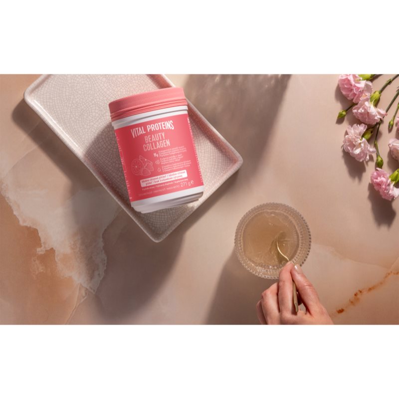Vital Proteins Beauty Collagen prášek na přípravu nápoje pro krásné vlasy, pleť a nehty příchuť Strawberry-Lemon 271 g (obrázek 3)