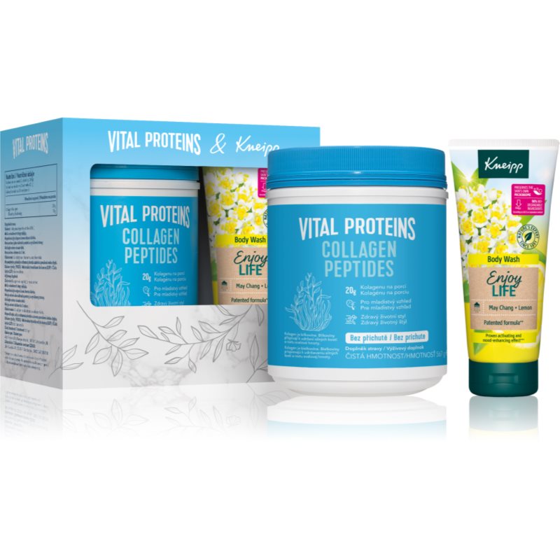 Vital Proteins Collagen Peptides 567g+Kneipp sprchový gel Enjoy Life May Chang darčeková sada kúpite na Notino.sk