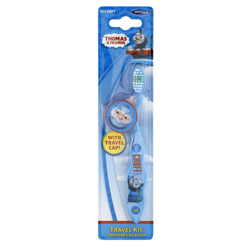 

VitalCare Thomas & Friends дитяча зубна щітка з чохлом м'яка Blue