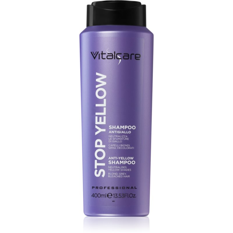 Vitalcare Professional Stop Yellow шампунь з екстрактом фіалки для освітленого та сивого волосся 400 мл