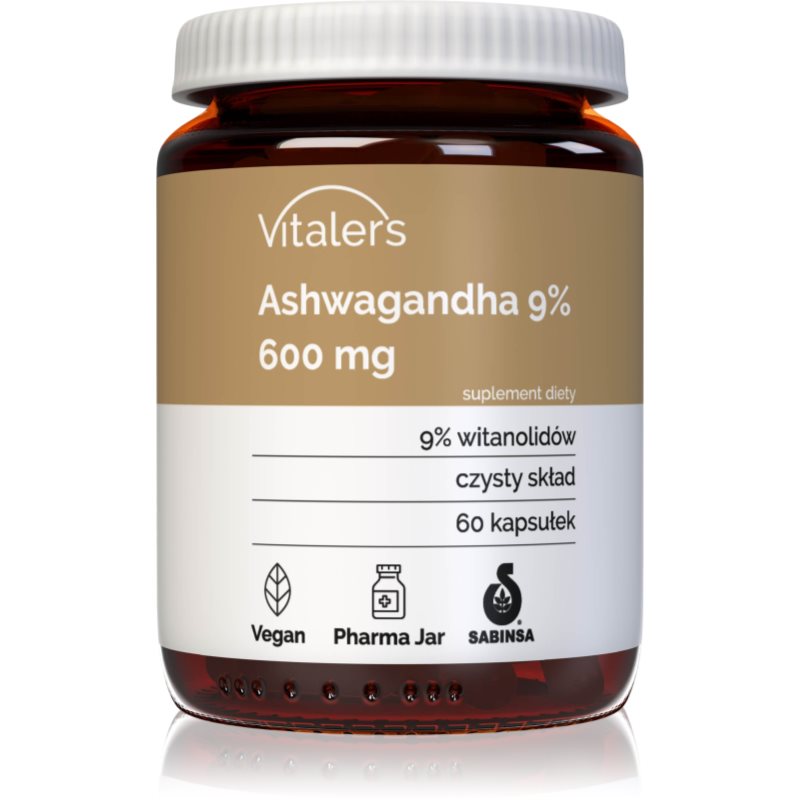 Vitaler's Ashwagandha 9% adaptogen 60 caps.
