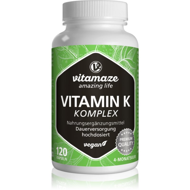 Vitamaze Vitamin K Complex Kapseln zur Förderung der Gesundheit von Knochen und Gelenken 51 g
