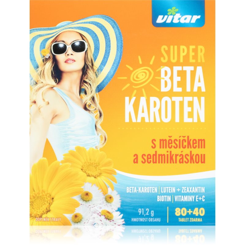 Vitar Super Beta-karot.měsíček+7kráska tbl.80+40 koupíte na Notino.cz