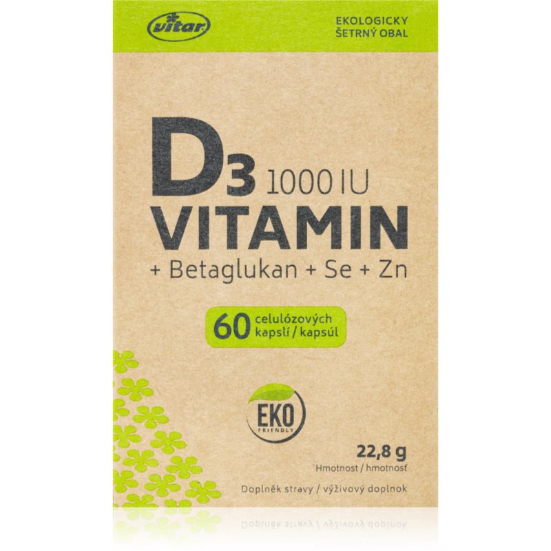Vitar Vitamin D3 1000IU kapsuly na podporu imunitného systému 60 cps kúpite na Notino.sk