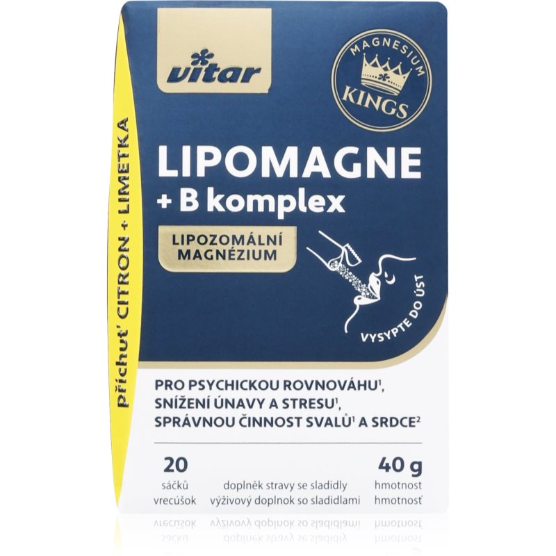 Vitar LIPOMAGNE + B komplex KINGS 20 sáčků