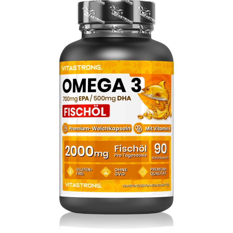 VITASTRONG Omega 3 Kapseln für die normale Funktion des Herz-Kreislauf-Systems 126 g