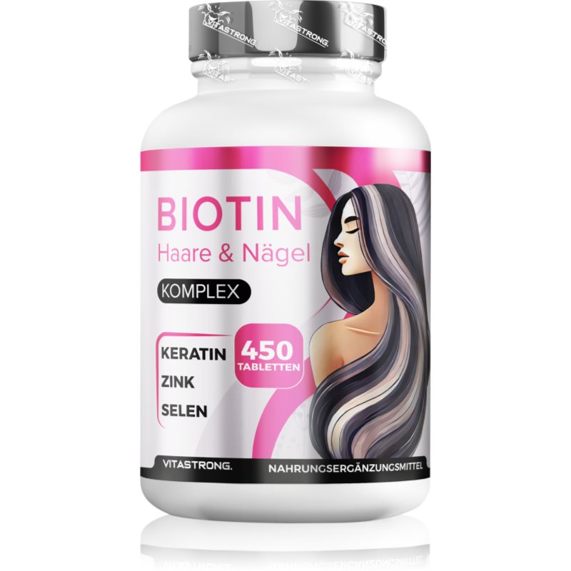 VITASTRONG Biotin Complex Tabletten für Haare, Nägel und Haut 100 g