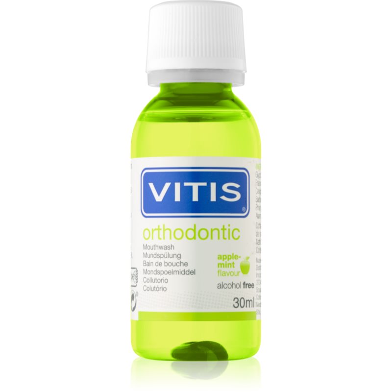 

Vitis Orthodontic рідина для полоскання рота для користувачів брекет-систем присмак