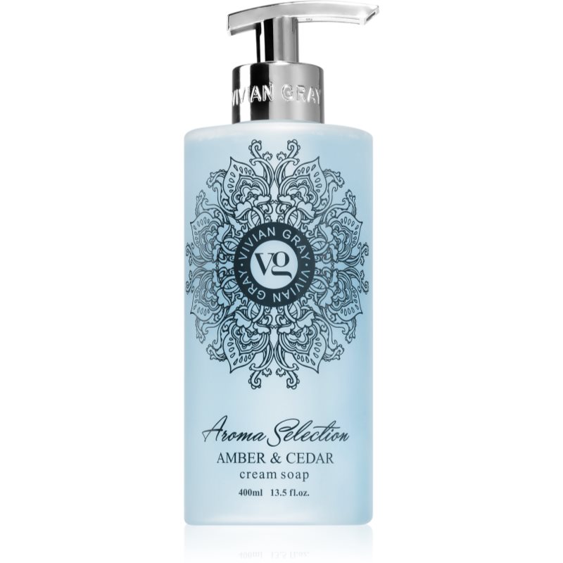 Vivian Gray Aroma Selection Amber & Cedar cream liquid soap 400 ml

