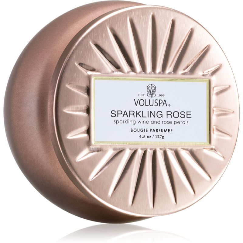 VOLUSPA Vermeil Sparkling Rose scented candle in a tin 113 g
