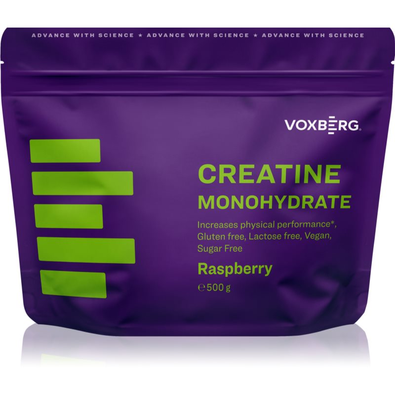 Voxberg Creatine Monohydrate Creapure podpora sportovního výkonu příchuť Raspberry 500 g koupíte na Notino.cz