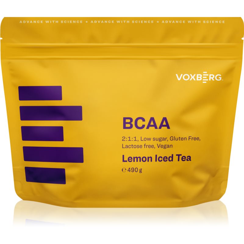 Voxberg BCAA komplex aminokyselin pro podporu sportovního výkonu příchuť Lemon Iced Tea 490 g koupíte na Notino.cz