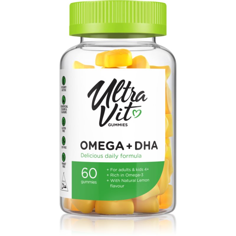 VPLab UltraVit Gummies Omega+DHA žvýkací měkké tobolky 60 ks
