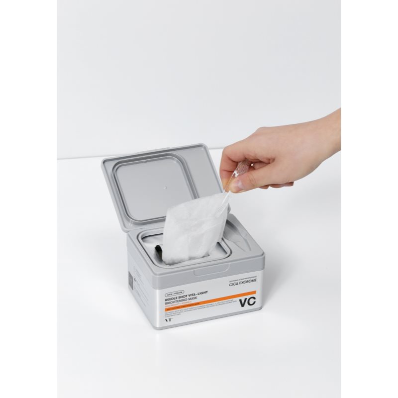 VT Cosmetics Reedle Shot Vita-Light Brightening Mask Aufhellende Tuchmaske mit Vitamin C Grosspackung 30 St. (Bild 8)