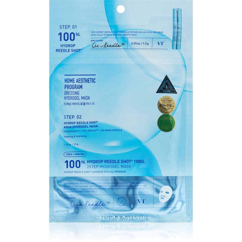 VT Cosmetics Hydrop Reedle Shot 100 2Step Hydrogel Mask intenzívna hydrogélová maska s hydratačným účinkom 34.5 g