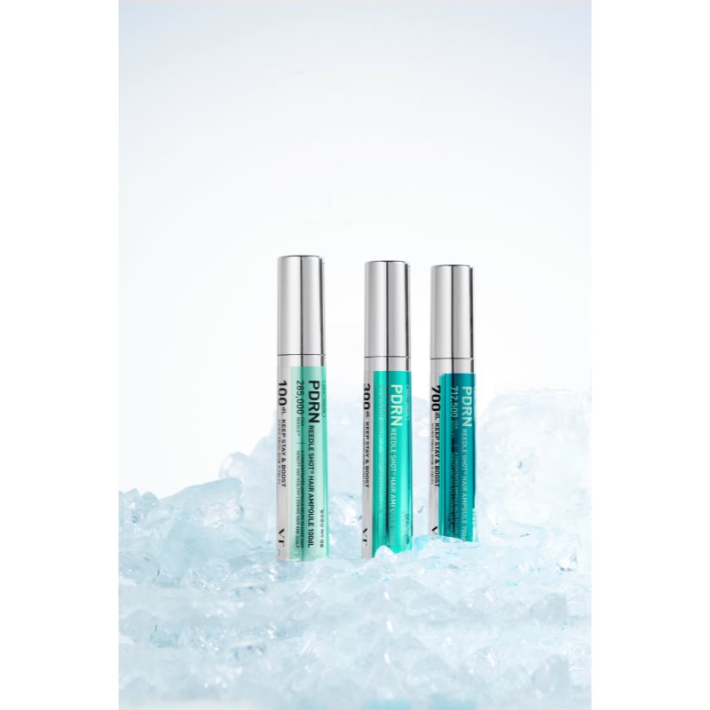 VT Cosmetics PDRN Reedle Shot Hair Ampoule 100 sérum na vlasovou pokožku pro růst vlasů a posílení od kořínků 15 ml (obrázek 9)
