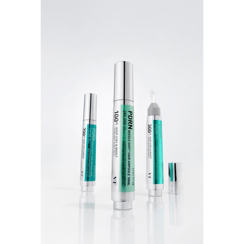 VT Cosmetics PDRN Reedle Shot Hair Ampoule 300 Serum für die Kopfhaut für das Wachstum der Haare und die Stärkung von den Wurzeln heraus 15 ml (Bild 5)