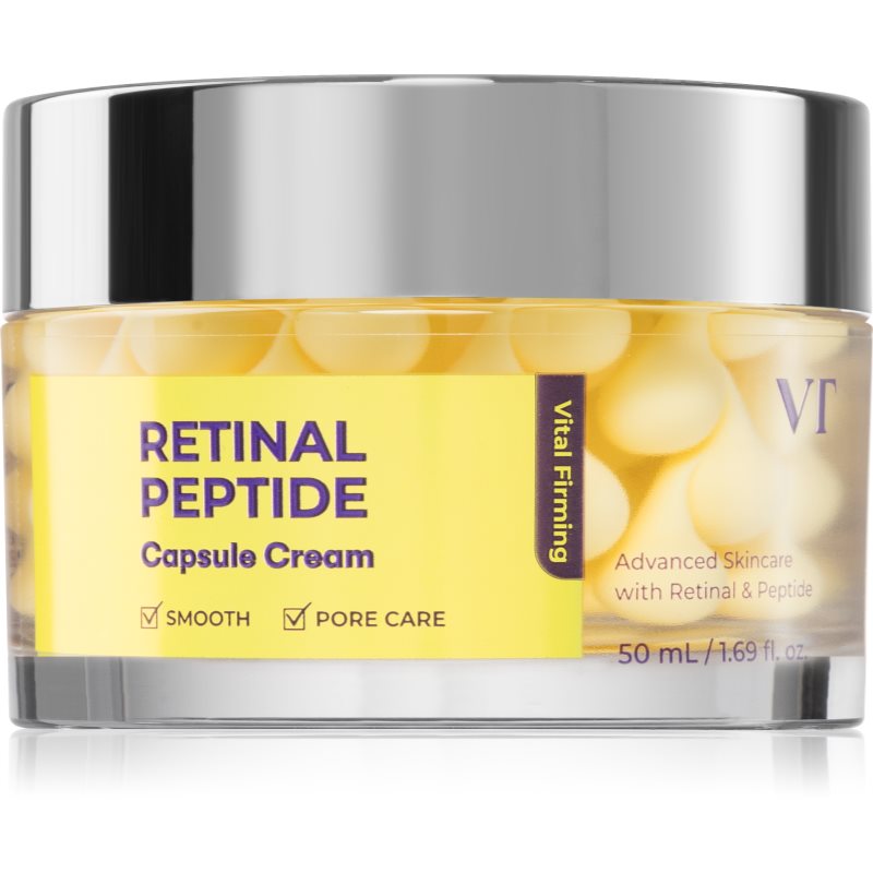 VT Cosmetics Retinal Peptide Capsule Cream ревитализиращ крем за лице против признаци на стареене 50 мл.